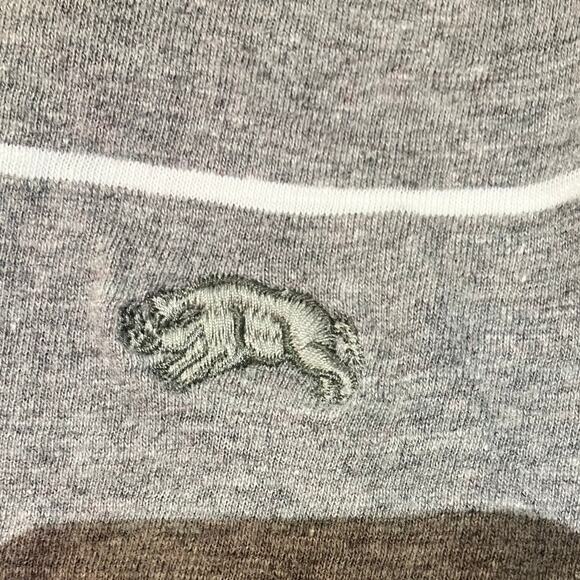 American Rag Men’s Long Sleeve Gray & White Stripe T-Shirt with Hood. Sz M. - Picture 4 of 6